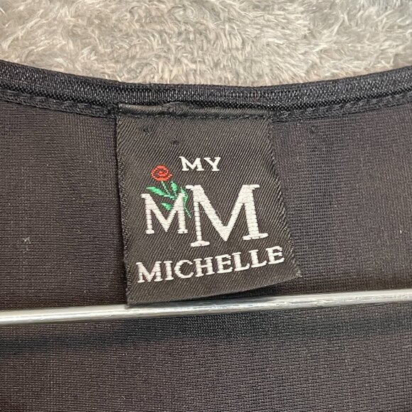 Women Classy Whimsigoth Witchy Dark Romantic Black Velvet Maxi Dress S* - Picture 7 of 11